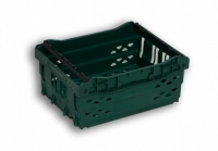 Dark Green Ventilated Plastic Stack Nest Half Food And Retail Tray